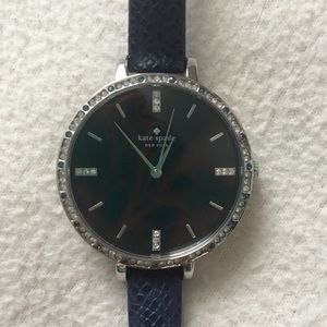 kate spade Navy and Silver Women's Watch